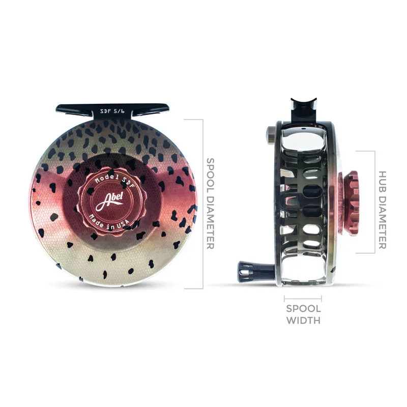 Abel SDF Ported Fly Reel - Wild Trout