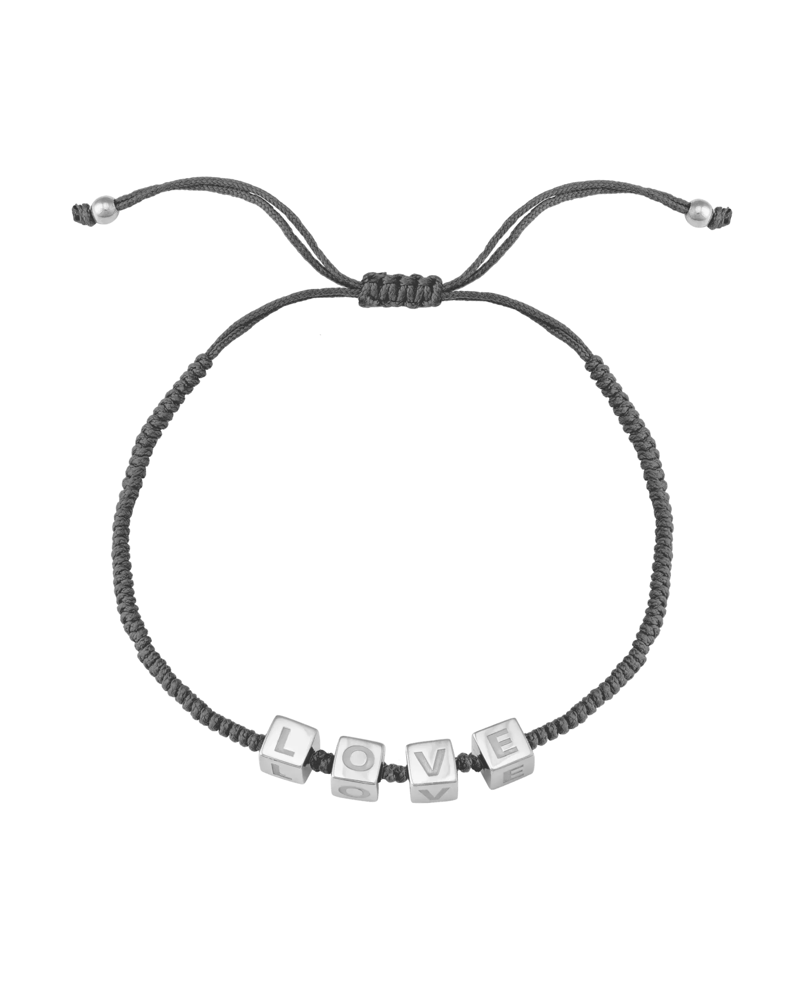 Alpha Block Bracelet - 925 Sterling Silver