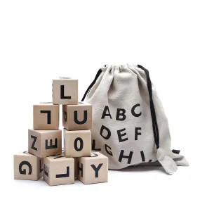 Alphabet Blocks | Black by Ooh Noo