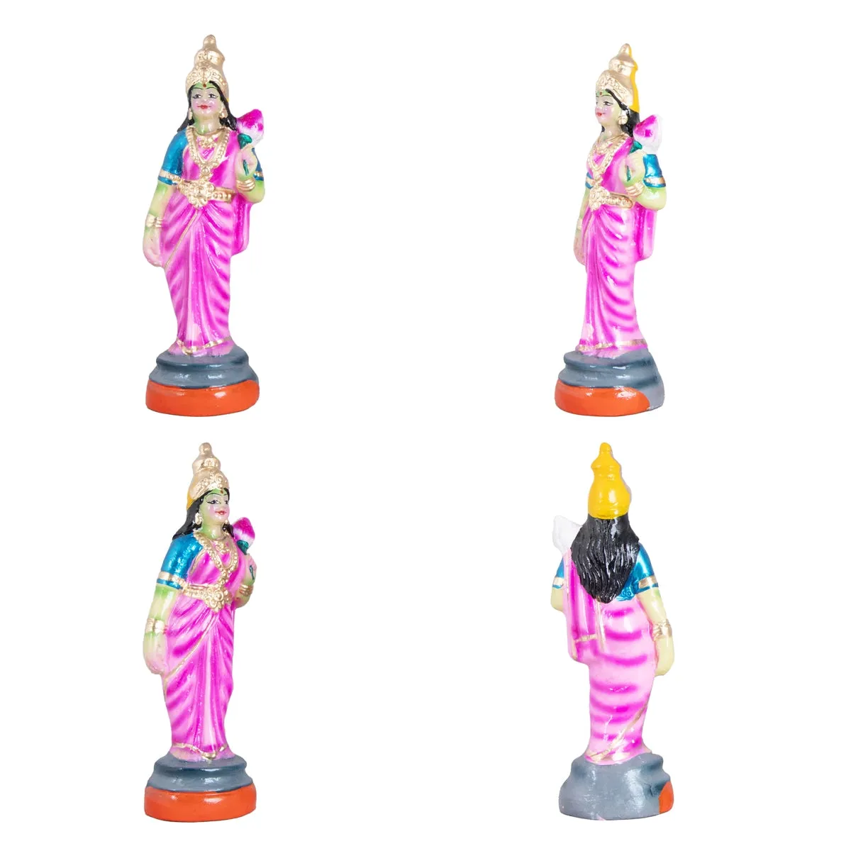 Arupadai Veedu Murugan Paper Mache Golu Bommai Set - 8 x 7 Inches | Giri Golu Doll/ Navaratri Golu Bomma/Gombe/Bommai