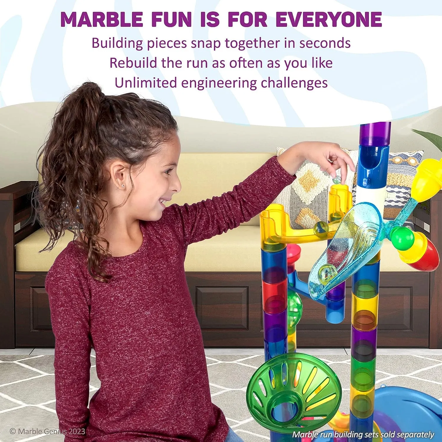 Automatic Chain Lift Add-On Set, Marble Run Accessory