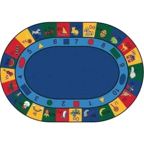 Blocks of Fun Oval Rug