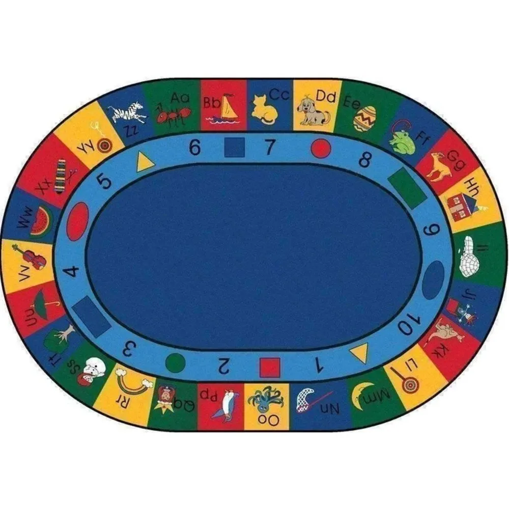 Blocks of Fun Oval Rug