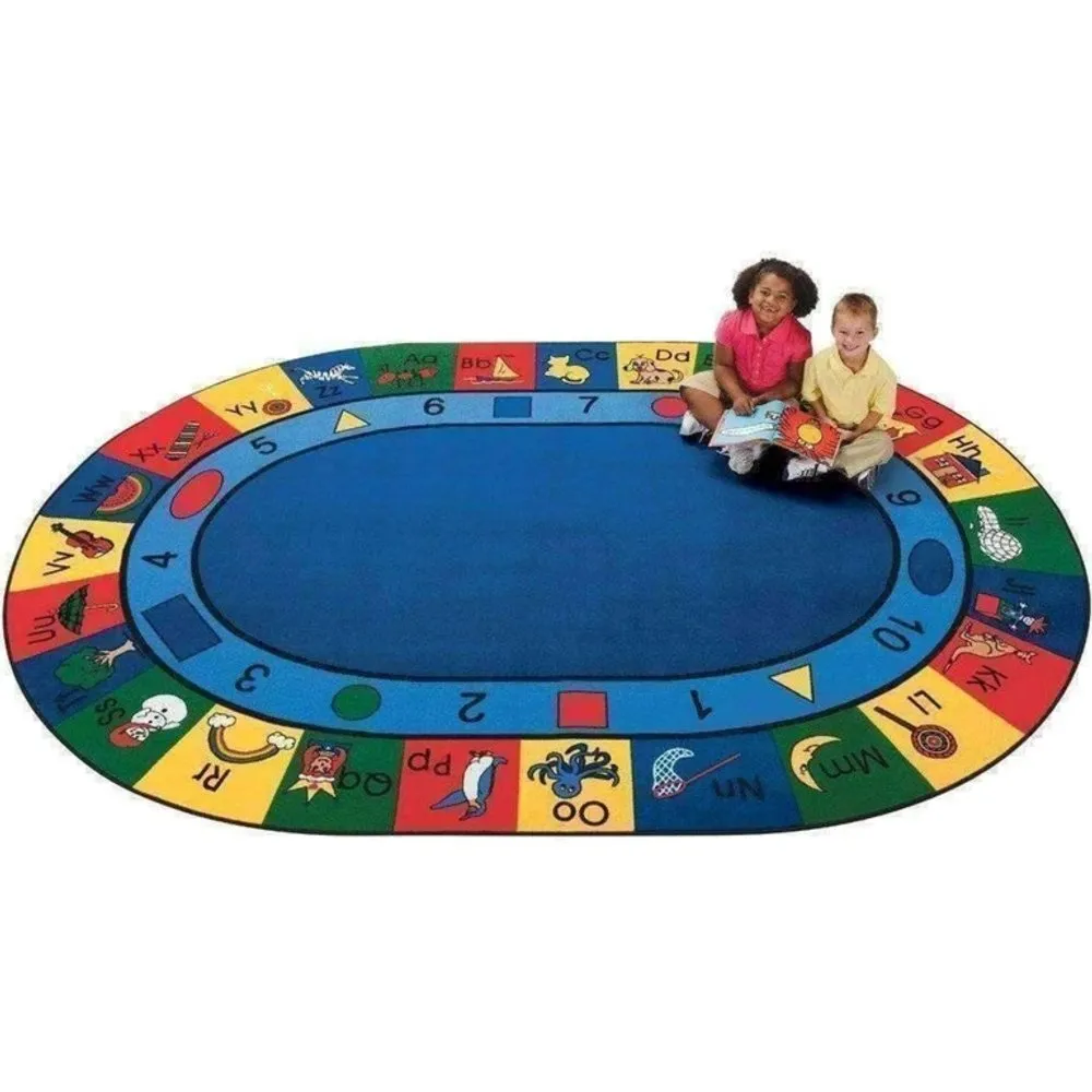 Blocks of Fun Oval Rug