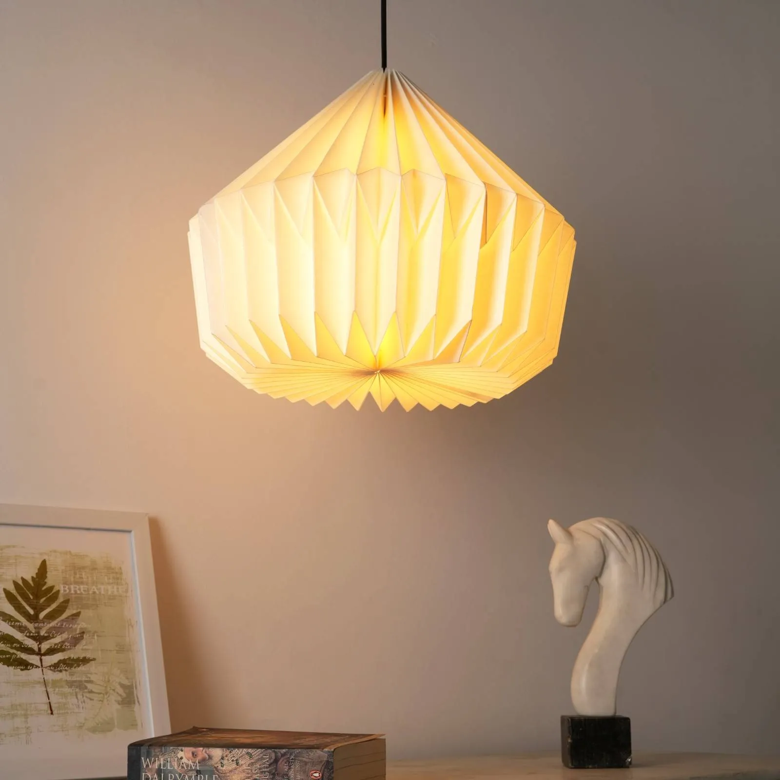 Canvas Origami Pendant Lamp