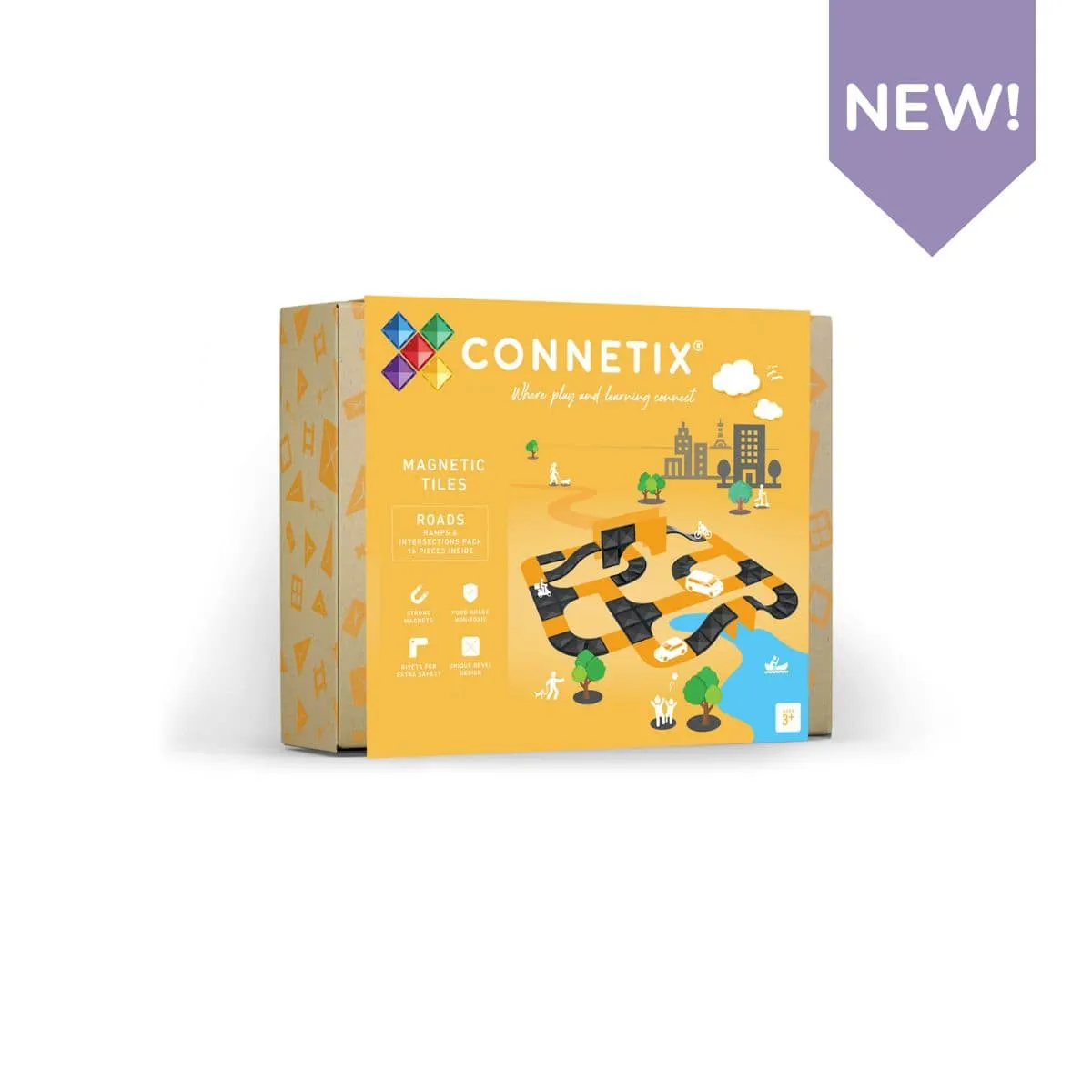 Connetix Tiles Ramps & Intersections Pack 16 pc