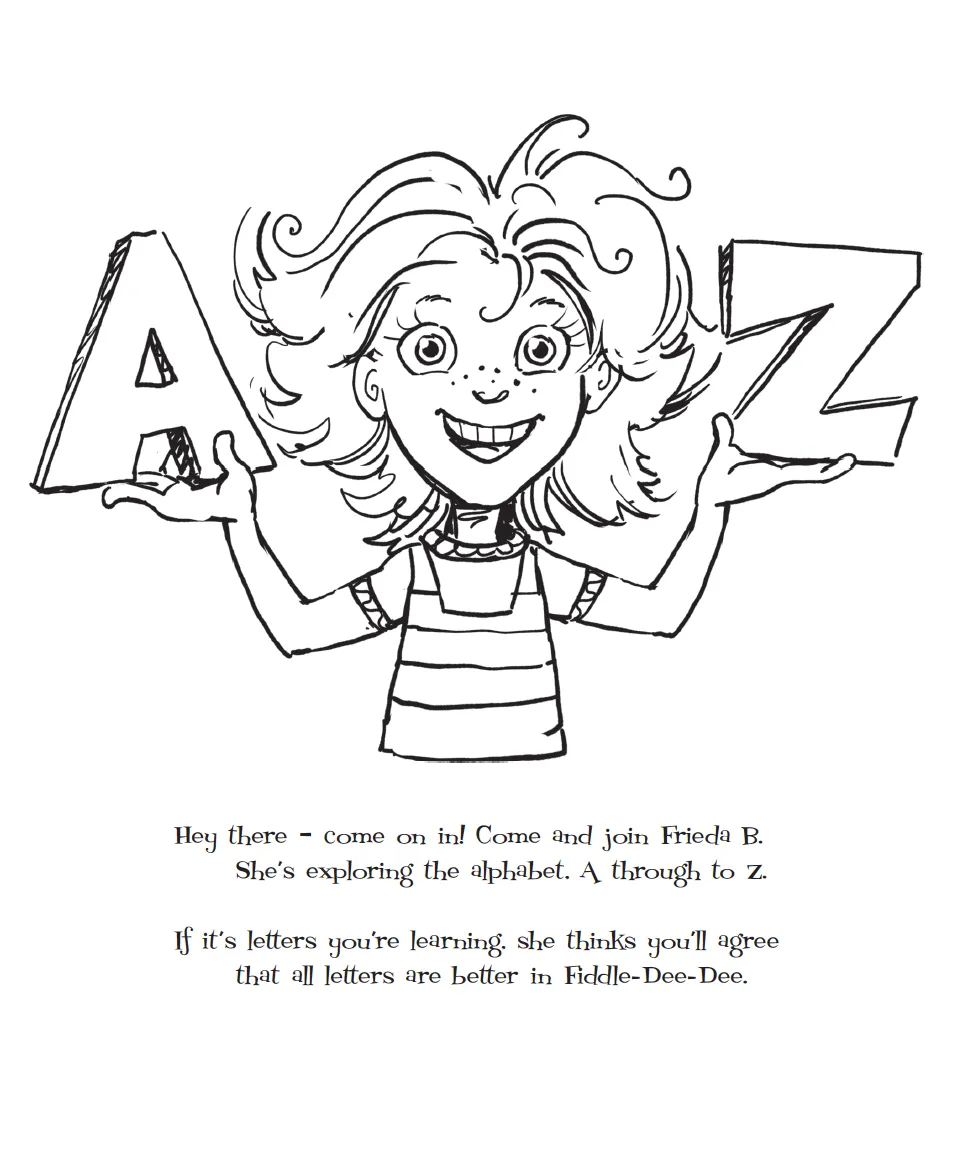 Frieda B.'s ABCs Story & Coloring Book