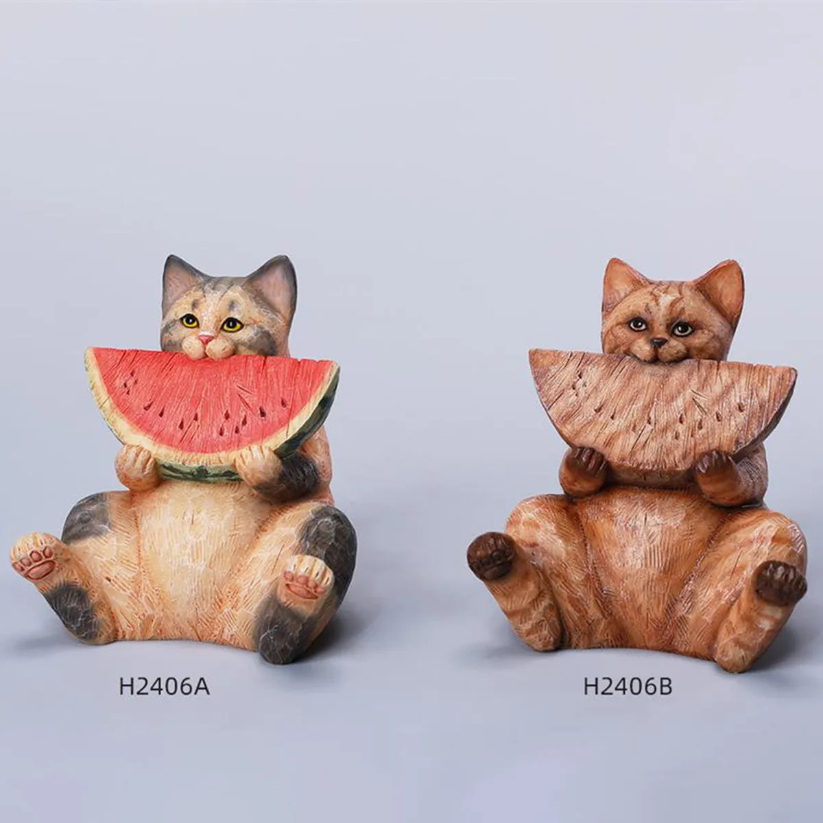 HiPlay HEADCREST Cat Figure, Hand Carving Cat ver9, Expertly Hand-Painted Lifelike