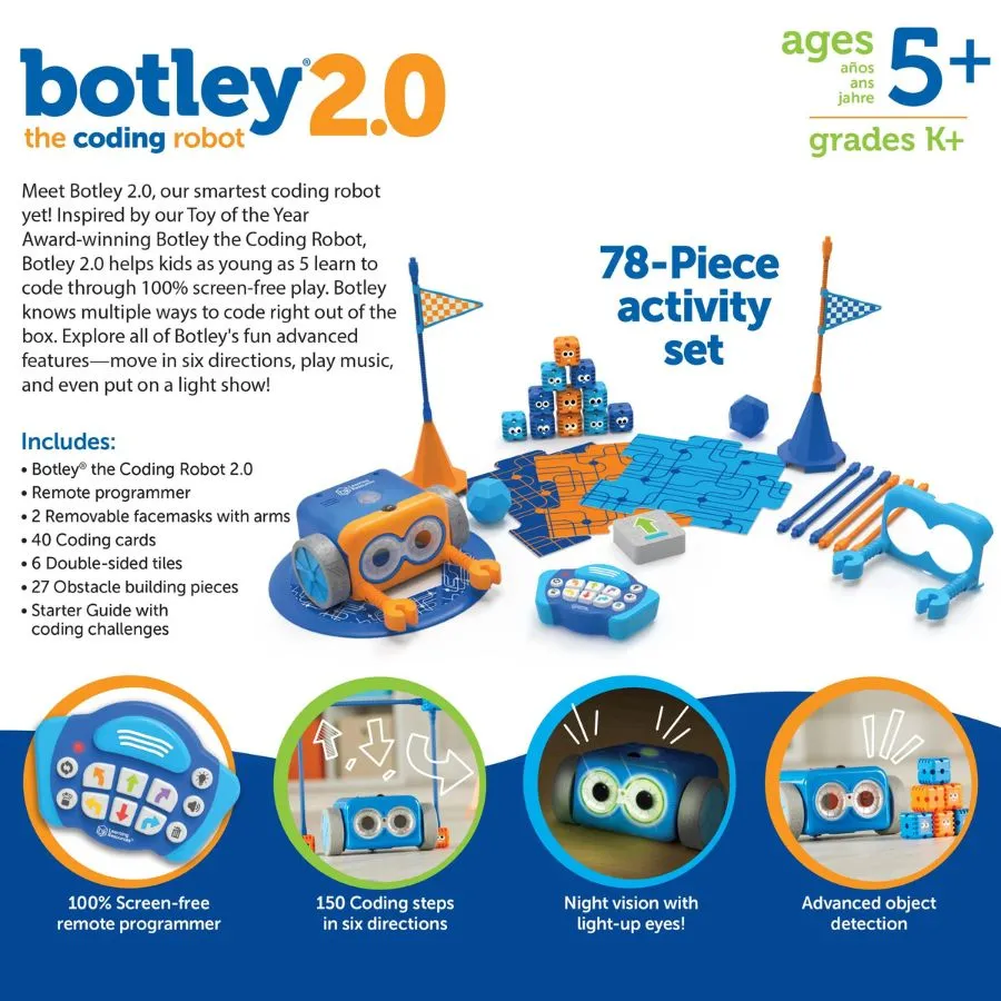 Learning Resources - Botley 2.0 the Coding Robot Activity Set