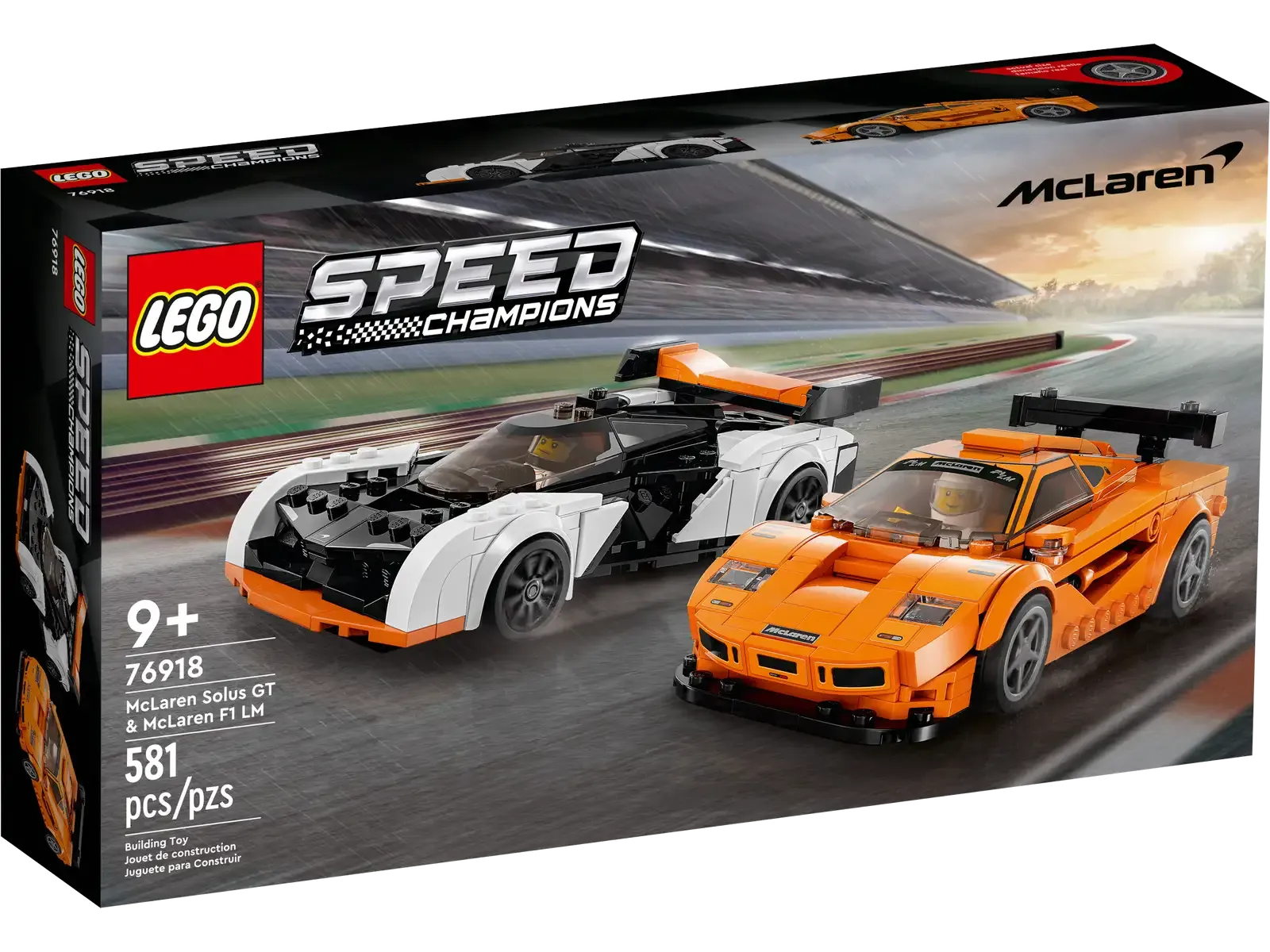 LEGO® Speed Champions McLaren Solus GT & McLaren F1 LM 76918