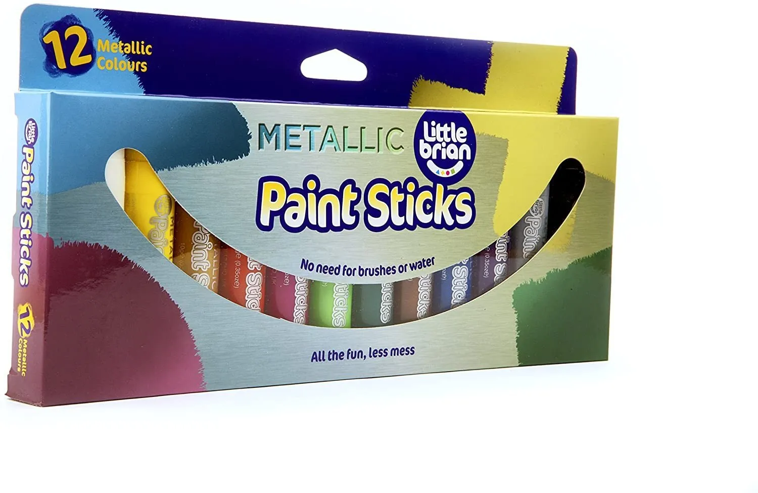 Little Brian Paint Sticks - Metallic 12 pk