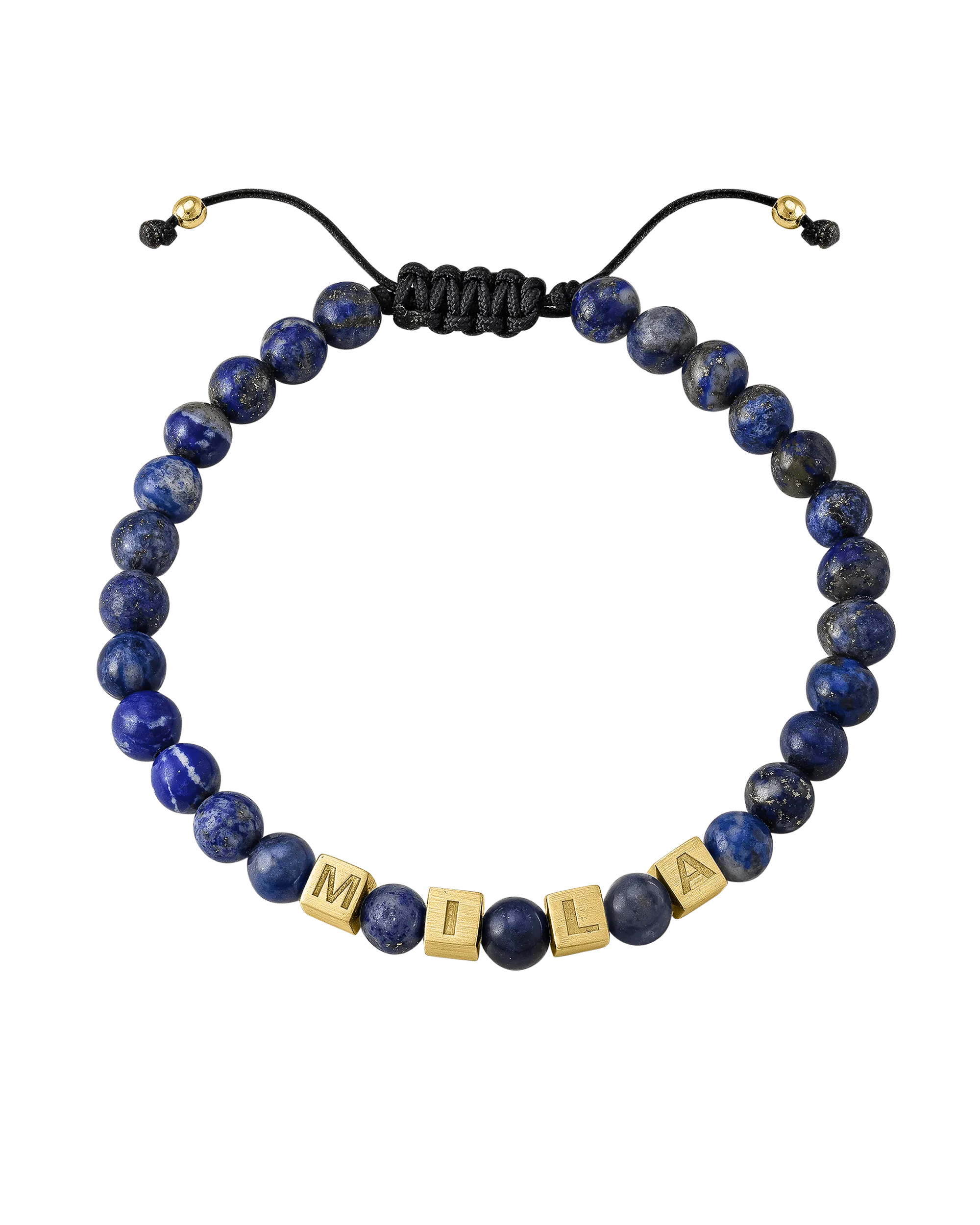 Men’s Alpha Block Bracelet - 18K Gold Vermeil