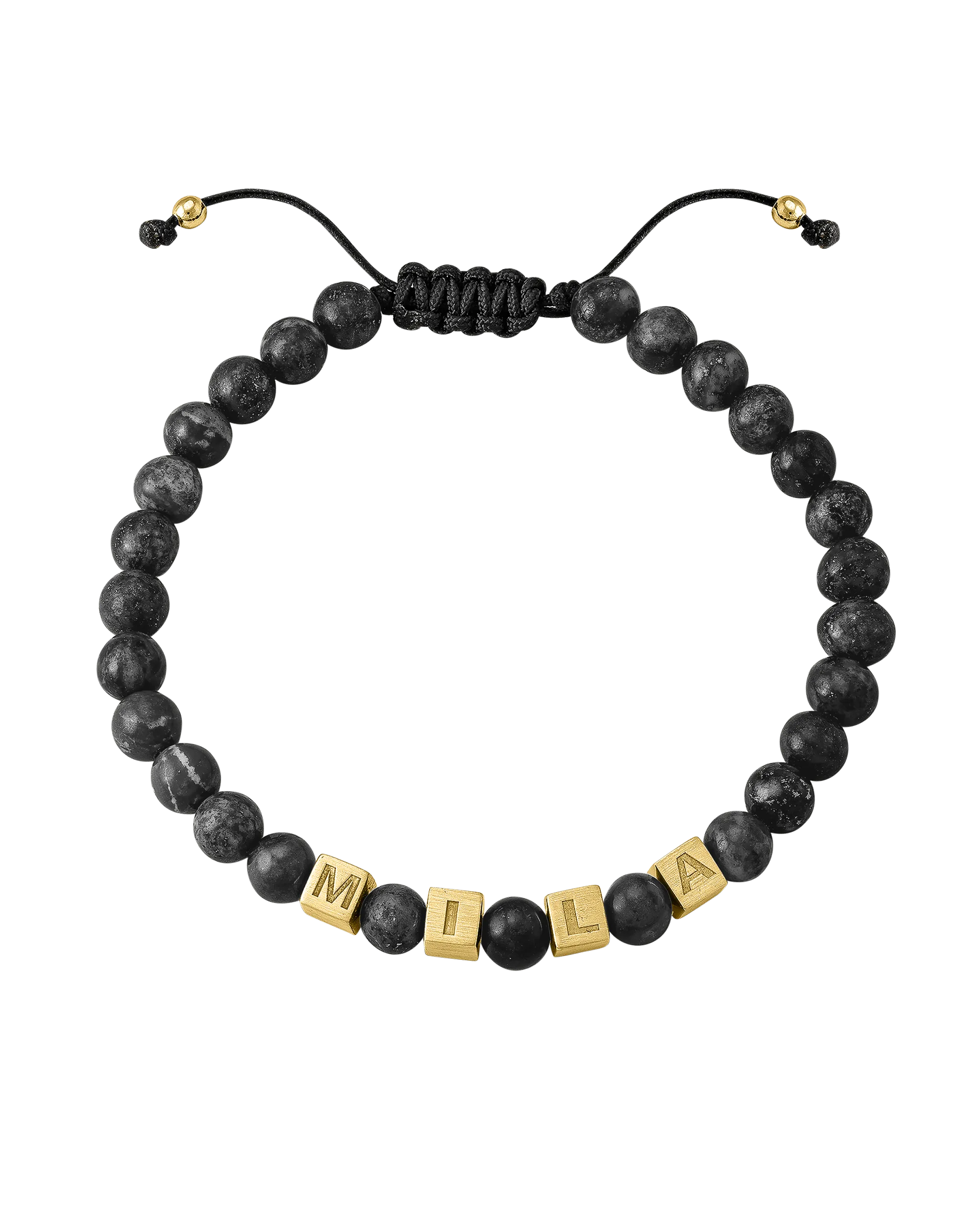 Men’s Alpha Block Bracelet - 18K Gold Vermeil