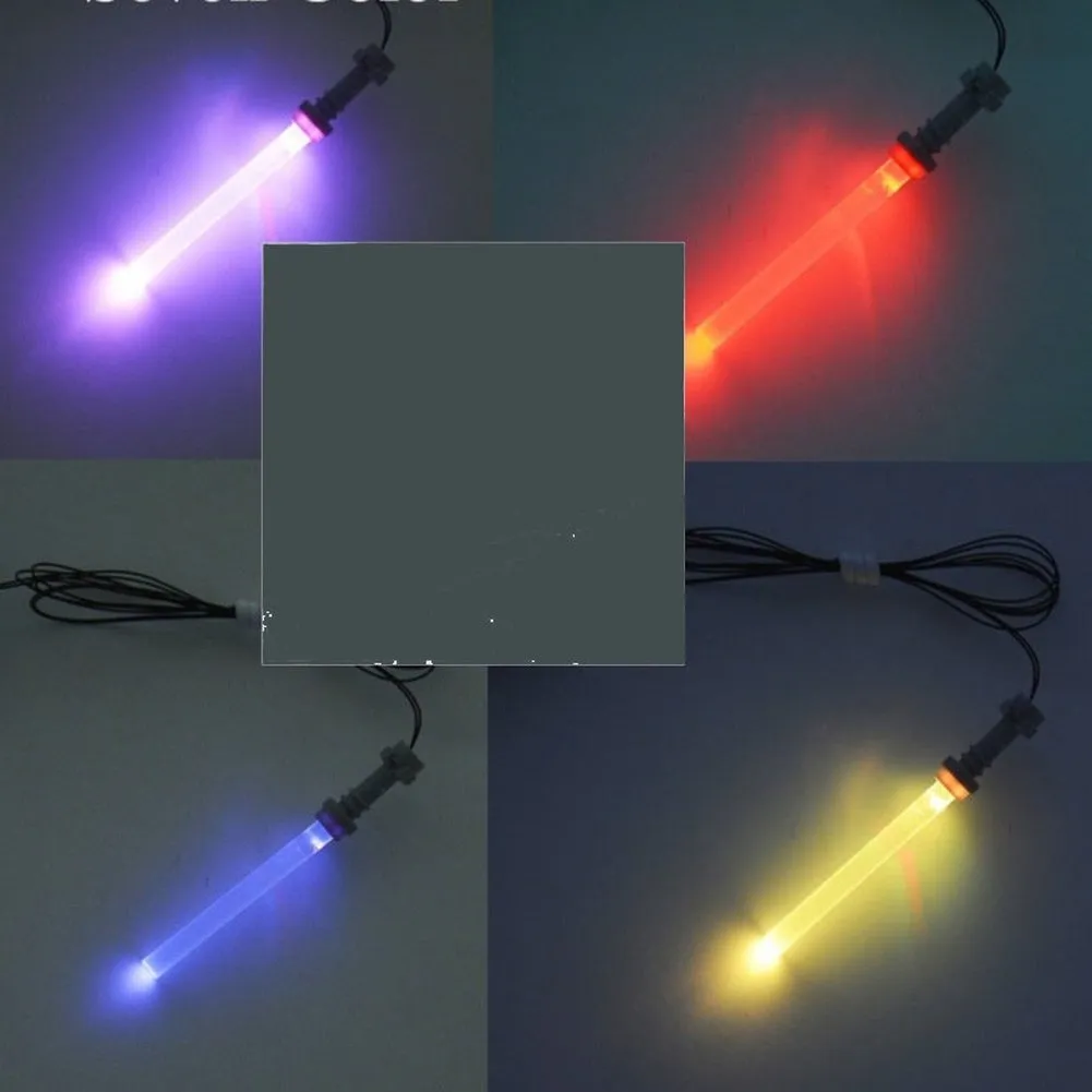 MOC  Compatible  LED Colorful LED Light Saber Powered by USB Lightsaber for  For Trooper Star War Figure Blocks Bricks Toy