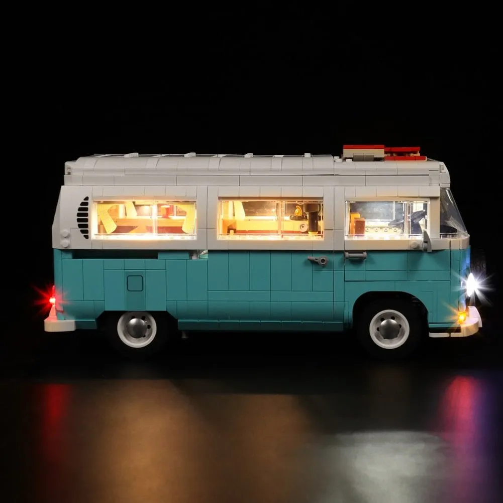 MOC  Compatible  LED Light Kit for 10279 T2 Camper Van Building Blocks Set (NOT Include The Model) toys