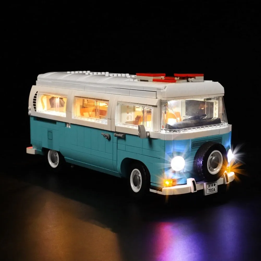 MOC  Compatible  LED Light Kit for 10279 T2 Camper Van Building Blocks Set (NOT Include The Model) toys