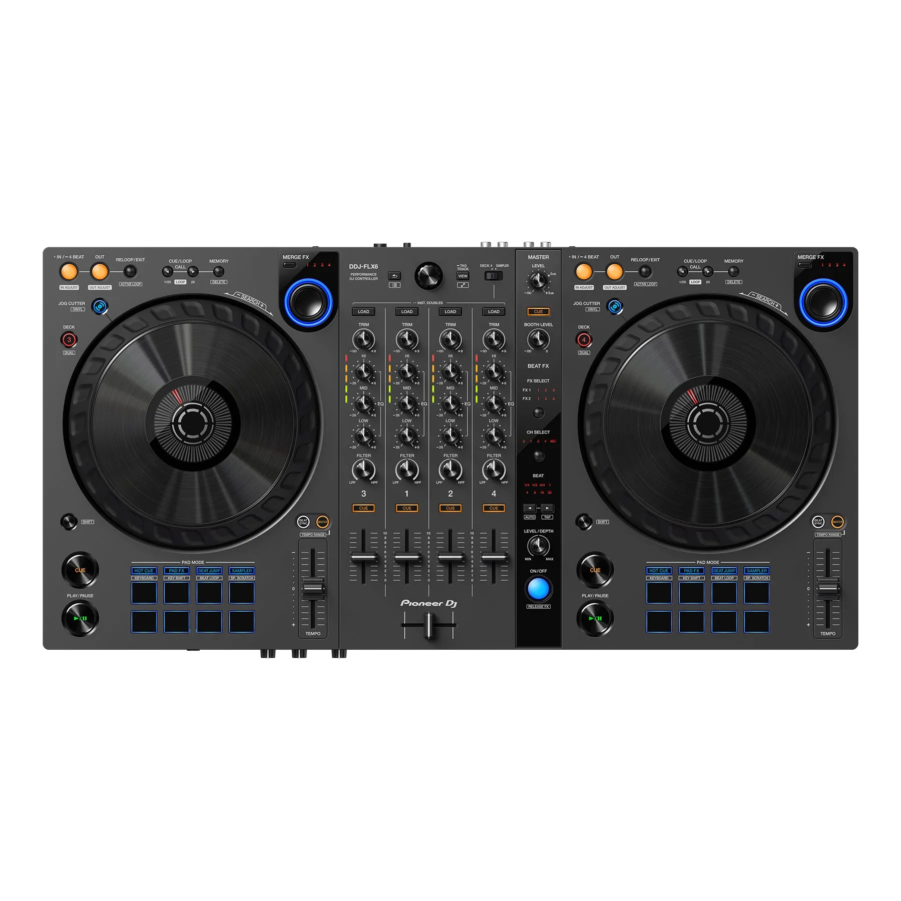 Pioneer DJ DDJ-FLX6-GT 4-channel DJ Controller for Multiple DJ Applications