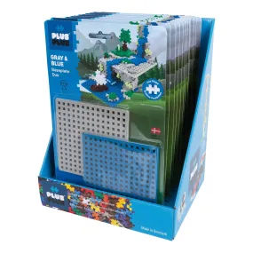 Plus-Plus - Baseplates - Blue & Grey