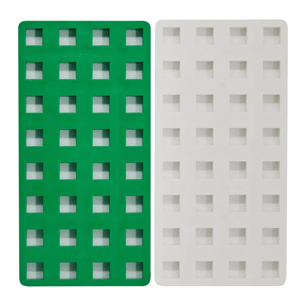 Plus-Plus - BIG Baseplate - White & Green