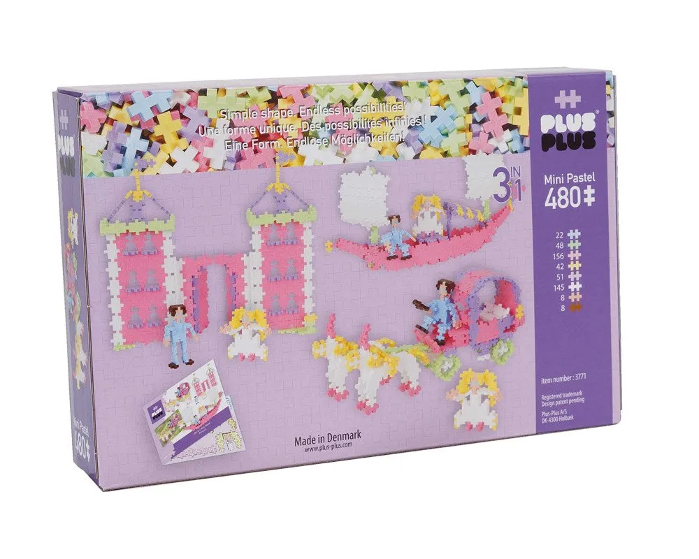 Plus-Plus - Pastel - 480 pcs - 3in1 - Princess