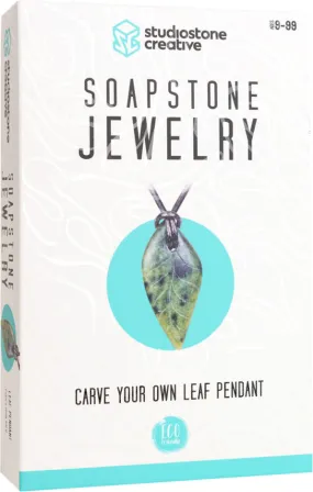 Soapstone Jewelry Carve Your Own Leaf Pendant