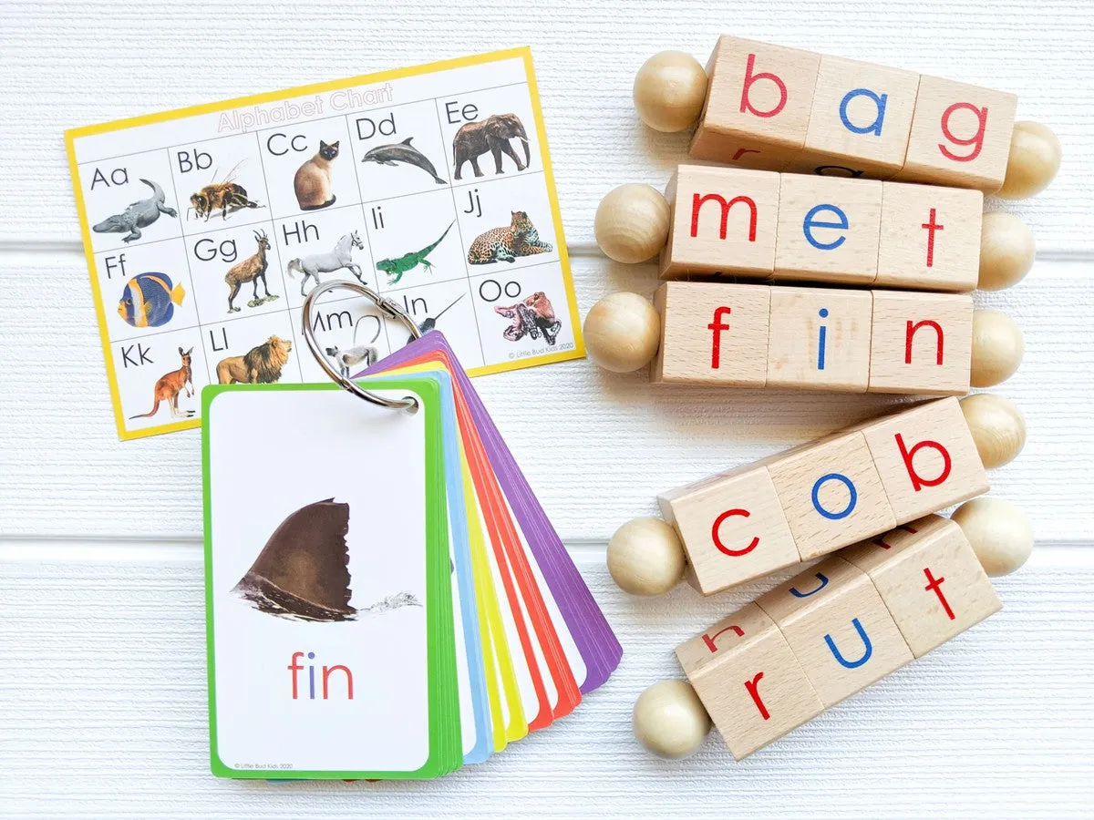 Spin-and-Read Phonetic Reading Blocks | Box-Free Set