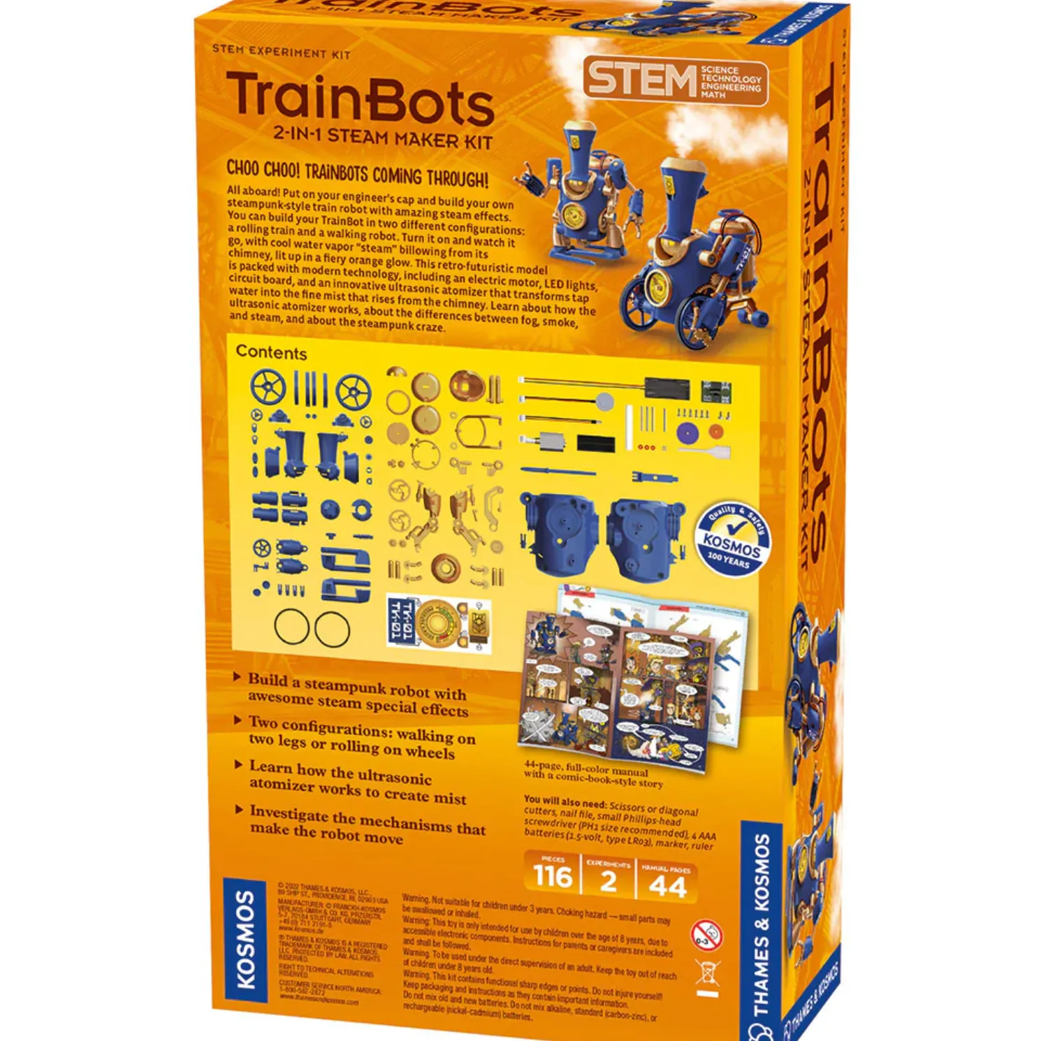 Train Bots: 2 in 1 Steam Maker