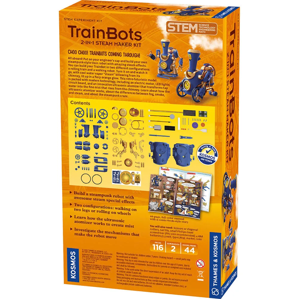 TrainBots: 2-in-1 STEAM Maker Kit