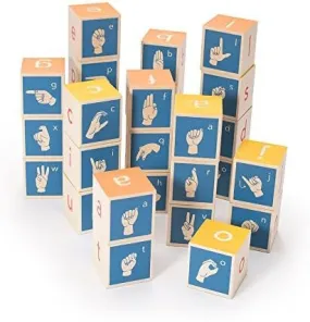 Uncle Goose American Sign Language Blocks - Made in USA