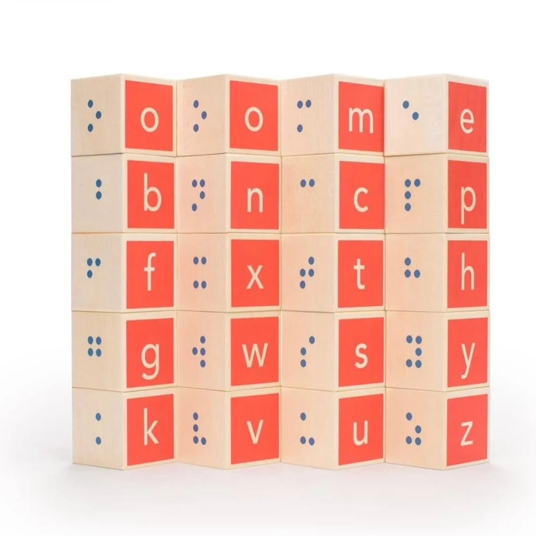 Uncle Goose Braille ABC Blocks - Made in USA