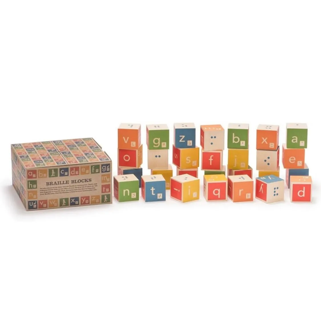 Uncle Goose Braille ABC Blocks - Made in USA